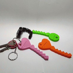 key.gif Heart keychain flexible key