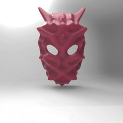 untitled.199.gif STL file MASK MASK VORONOI COSPLAY HALLOWEEN・3D printable model to download