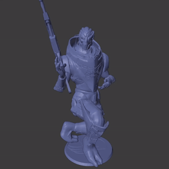 garrus2.gif Archivo STL Estatua de Mass Effect Garrus Vakarian・Plan imprimible en 3D para descargar, Tronic3100