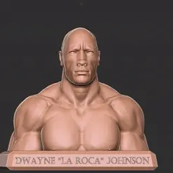 La-Roca.gif Archivo STL La roca Dwayne Johnson・Plan de impresora 3D para descargar