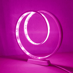 lamp-looping.gif Archivo STL Lámpara de bucle de leds・Diseño para descargar y imprimir en 3D, ernestmocassin