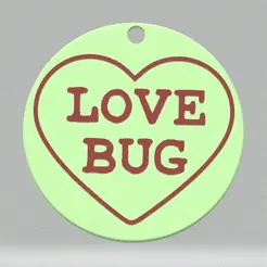 love-bug.gif Archivo STL Llavero - Love Heart Sweetie - Love bug・Diseño de impresión en 3D para descargar