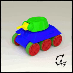 baby_T-34_render-parts.gif Download free STL file Baby T-34-76 • 3D print model, c47