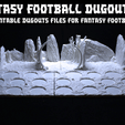 10.gif 3D FANTASY FOOTBALL DUGOUTS VOL 1 Kickstarter "Poop Bowl" Sample