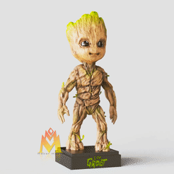I-Am-Groot.gif Fichier STL I Am Groot Junior- Fanart-Guardiens de la Galaxie - Pose debout・Objet pour imprimante 3D à télécharger