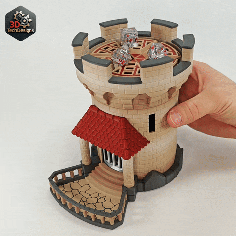 Mechanical Dice Tower – Trap Door