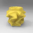 untitled.281.gif organic organic flower pot organic pencil holder office container geometric faceted origami tool tool