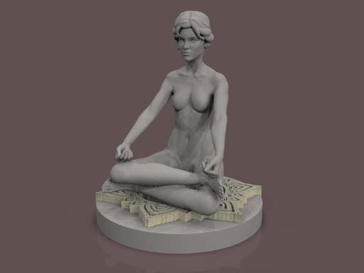 Webp.net-gifmaker-21.gif Download STL file Yoga Girl Lotus • 3D printer design, gilafonso
