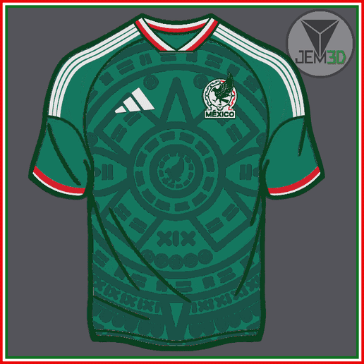 MEXICO 26-27 T-SHIRT DECORATION INCLUDES KEYCHAIN (NO AMS)