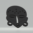 aw2.gif African mask Wall decoration Low Poly