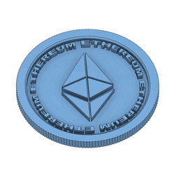 ETHEREUM-COIN.gif Fichier STL COLLECTION DE CRYPTO / ETHEREUM・Design pour imprimante 3D à télécharger, IVMdesign