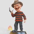 Freddy-Krueger-Chibi.gif Fichier STL Freddy Krueger Chibi -Nightmare on Elm Street- 80's,90's movies- MONSTER FIGURINE-MONSTER series・Plan à imprimer en 3D à télécharger