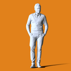 0.gif Fichier OBJ Personnes en pose miniature #118・Design à télécharger et à imprimer en 3D, Peoples