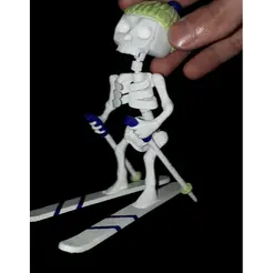 Untitled-5.gif Файл STL Лыжник-скелетонист・Дизайн 3D принтера для загрузки