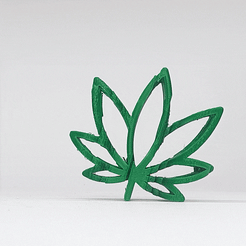 ezgif.com-optimize-1.gif Fichier STL gratuit Retournement de texte - C21H30O2 (Feuille de THC)・Modèle imprimable en 3D à télécharger