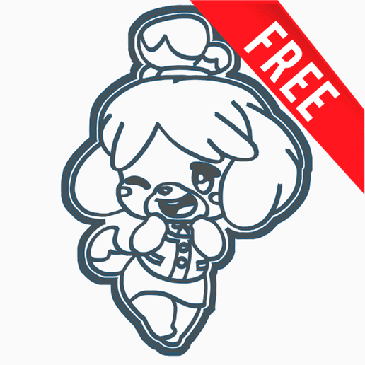 GIF.gif ISABELLE 2 - COOKIE CUTTER / ANIMAL CROSSING