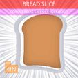 Bread_Slice~4in.gif Bread Slice Cookie Cutter 4in / 10.2cm
