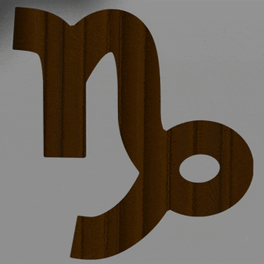 Sign of the Zodiac - Capricorn 3D model