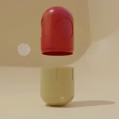 0001-008011.gif Super Mario Mushroom Pill Container
