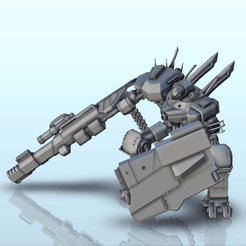 GIF-V21.gif Archivo STL Odtis robot de combate (21) - BattleTech MechWarrior Warhammer Scifi Ciencia ficción SF 40k Warhordes Grimdark Confrontación・Plan de impresión en 3D para descargar, Hartolia-Miniatures