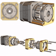 ezgif.com-optimize.gif Stepper motor Gearbox (10:1) (Solidworks  parts & assembly )
