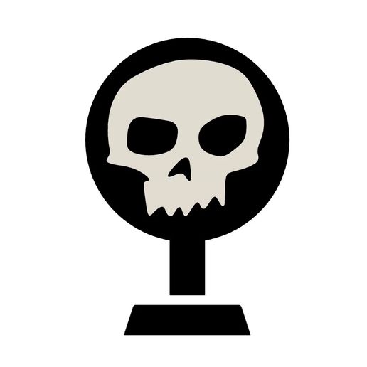 23-SIDS-SKULL.mp4 TOY STORY - Sid's Skull Logo - Decor / Coaster