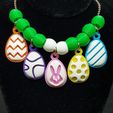 Easter Egg Pendants.gif STL-Datei Ostereier-Anhänger・3D-druckbares Design zum Herunterladen