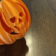 IMG_7982.gif Skull Jack-O-Lantern Pumpkin Light Up with Bottom Closure - Commercial Use