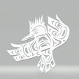 happy bird.gif Happy Bird Kingfisher Bird Totem Native American Wall Art