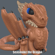 Seasmoke-the-Dragon.gif Datei STL Seasmoke the Dragon (Einfacher Druck ohne Unterstützung)・Design für 3D-Drucker zum herunterladen