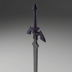 0001-0250.gif STL file Master Sword - Tears of the Kingdom - easy print - replaceable blade・Model to download and 3D print