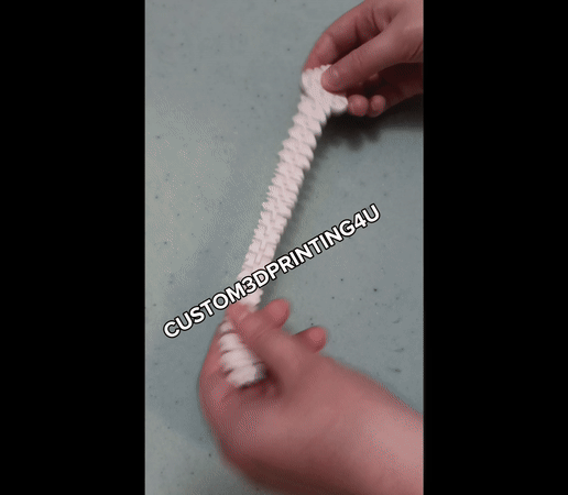 Human Spine Articulating Flexi Flexible Fidget Toy and Keychain.