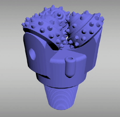 Broca-Giro-320x240.gif STL file Tricone drill bit・3D print design to download
