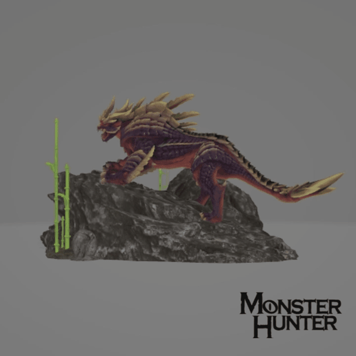 👹 MONSTER HUNTER MAGNAMALO FIGURE・ STL File for 3D printing・Cults