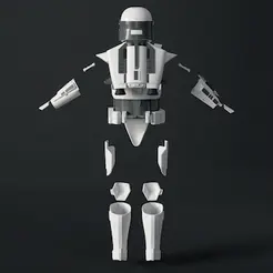 Comp104_AdobeExpress.gif 3D file Imperial Mandalorian Commando Armor - 3D Print Files・3D printing template to download