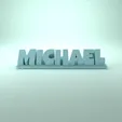 Michael_Playful.gif Michael 3D Nametag - 5 Fonts