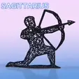 Schütze.gif Zodiac Sculpture - Sagittarius - Resin print