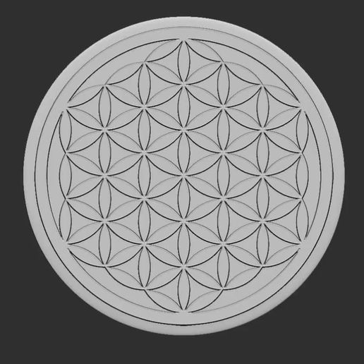 💐 Flower of Life | Sacred Geometry・ STL File for 3D printing・Cults