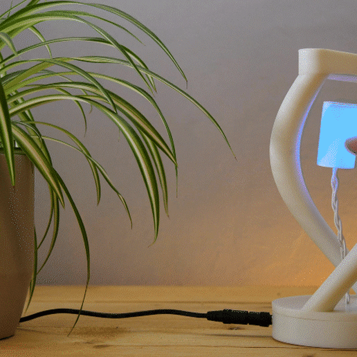 Led-move-gif.gif Free STL file Magnetic levitating lamp・3D printer design to download, TomoDesigns