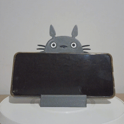 Gif-1.gif Fichier STL Support de téléphone portable Totoro・Design pour imprimante 3D à télécharger