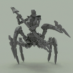 ezgif.com-gif-maker-(1).gif Файл 3D Arachne Necro Female・Модель 3D-принтера для загрузки