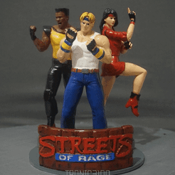 StreetsofRage.gif Fichier STL Diorama Streets Of Rage Bare Knuckle・Objet imprimable en 3D à télécharger