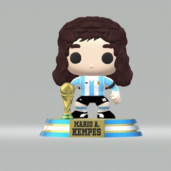 245★サッカー★mario kempes★prostars★フィギュア 🇦🇷 Mario A. Kempes - El Matador - Argentina 1978・ STL File for