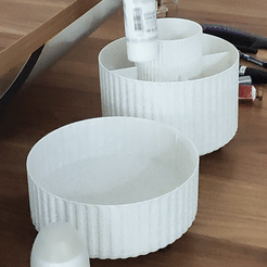 Comp-1.gif STL file Makeup Perfume Organizer 360 Degree rotation・Design to download and 3D print