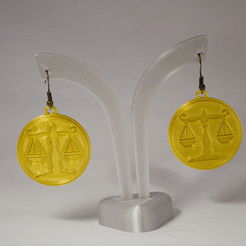 gif_done.gif STL file All signs zodiac horoscope earrings・3D printer design to download