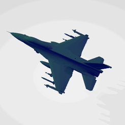 f16.gif Fichier STL General Dynamics F-16 Fighting Falcon・Plan à imprimer en 3D à télécharger, skykingz
