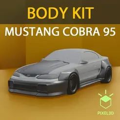Mustang-Cobra-1995.gif STL file *ON SALE* 1995 MUSTANG BODY KIT - 28oct - 01・3D printable model to download, Pixel3D