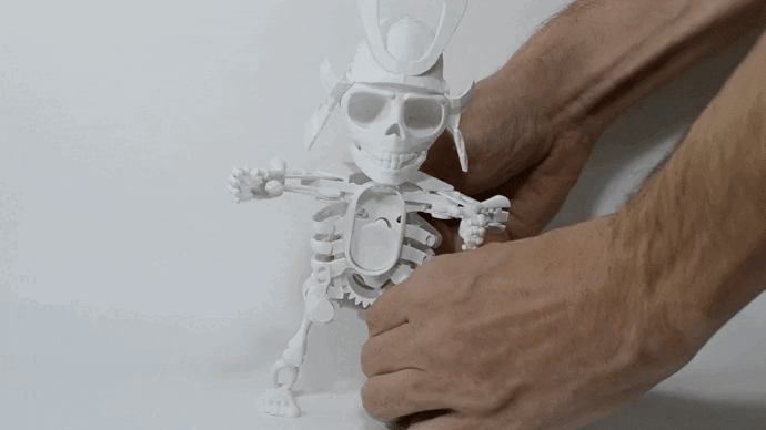 3-Samurai.gif Télécharger fichier gratuit Squelette dansant - Accessoires • Plan imprimable en 3D, DancingToys