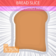 Bread_Slice~5.75in.gif Bread Slice Cookie Cutter 5.75in / 14.6cm