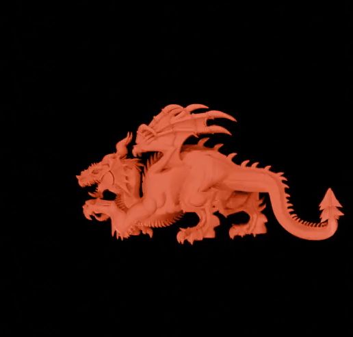🐉 Red Dragon・ STL File for 3D printing・Cults
